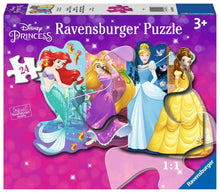 Load image into Gallery viewer, 24 PC Pretty Princess Shaped Floor Puzzle