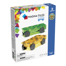 Load image into Gallery viewer, 2 PC Car Green &amp; Yellow Expansion Magnatiles