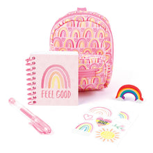Load image into Gallery viewer, Adventure Fun Mini Backpack Keychain With Stationery