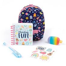 Load image into Gallery viewer, Adventure Fun Mini Backpack Keychain With Stationery