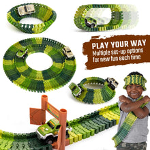Load image into Gallery viewer, Dino's Journey Glow In The Dark Toy Track Set Box