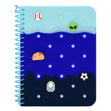 Load image into Gallery viewer, Ocean Waves Charmed Jelly Journal