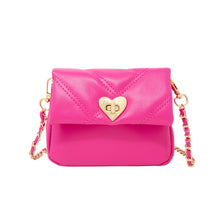 Load image into Gallery viewer, *Quilted Soft Heart Lock Purse