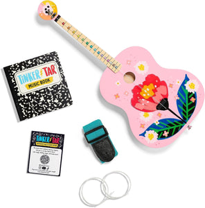 Pink Floral TinkerTar Guitar