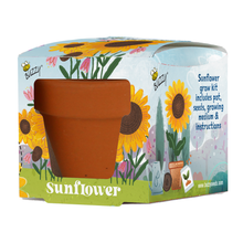 Load image into Gallery viewer, Kids Mini Terracotta Grow Pot Sunflower