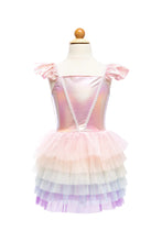 Load image into Gallery viewer, Rainbow Ruffle Tutu Dress Pink/Multi Size 5-6