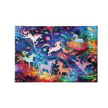 Load image into Gallery viewer, 100 PC Unicorn Galaxy Foil Puzzle