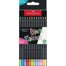 Load image into Gallery viewer, Color Pencils Black Edition Neon & Pastel