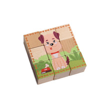 Load image into Gallery viewer, Wooden Cube Snake Puzzle