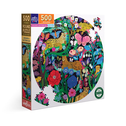 500 Piece Jaguars & Butterflies Puzzle