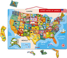 Load image into Gallery viewer, Janod Magnetic USA Map