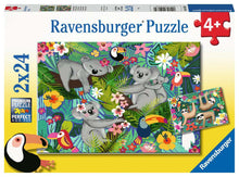 Load image into Gallery viewer, 2 x 24 PC Koalas & Sloths Puzzle