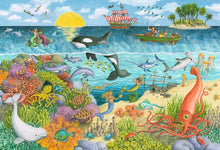 Load image into Gallery viewer, 2 x 24 PC Pirates & Mermaids Puzzle