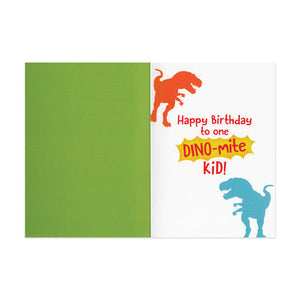 High Five Dinosaurs Birthday Card