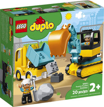 Load image into Gallery viewer, Duplo Truck & Tracked Excavator
