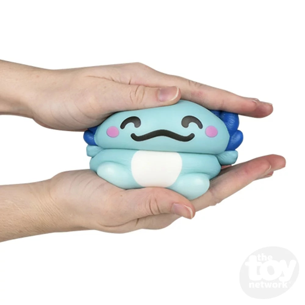 Axolotl Lover Bundle of 5 Fidgets - Plush Squeeze PBJ Stress Ball /  Articulated Wiggle / Mochi / Slow Rise Squish / Sand Filled - Sensory,  Stress, Fidget Toy (RANDOM COLORS) 