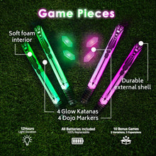 Load image into Gallery viewer, Glow Battle Ninja Game With Glow-in-the-Dark Foam Swords