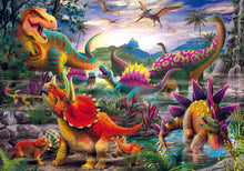 Load image into Gallery viewer, 35 PC T-Rex Terror Puzzle