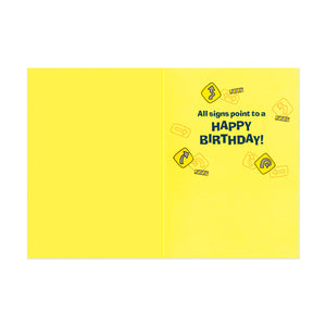 Birthday Zone Sign Birthday Card