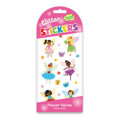Flower Fairy Glitter Stickers