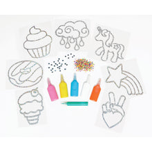 Load image into Gallery viewer, Rainbow Sprinkles Easy Sparkle Window Art