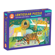 Load image into Gallery viewer, 75 PC Lenticular Cats Big And Small Puzzle