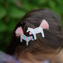 Load image into Gallery viewer, Boutique Diva Zebra Hairclips 2 Pieces