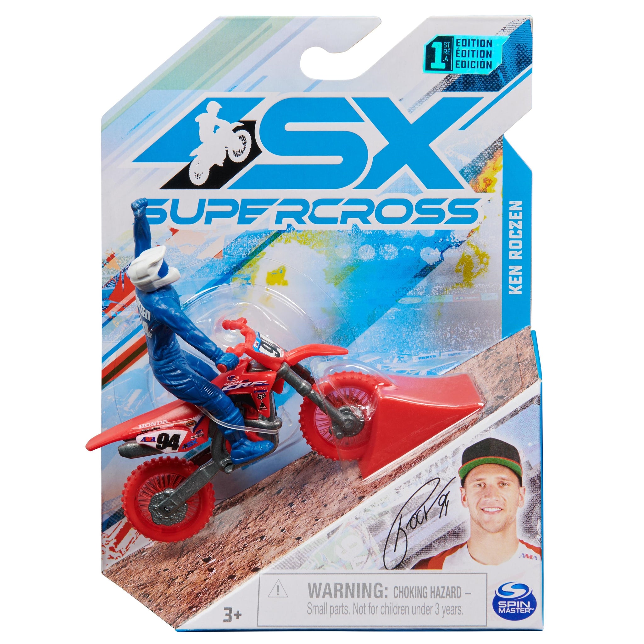 Toy dirt bike on sale with rider