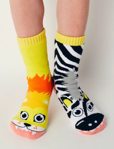 Lion & Zebra Socks