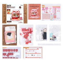 Load image into Gallery viewer, DIY Strawberry Milk Box Miniature House Kit