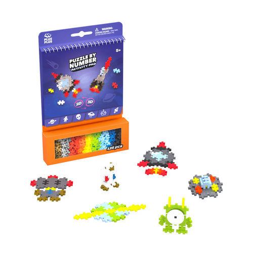 Puzzle By Number Activity Pad Space Plus Plus