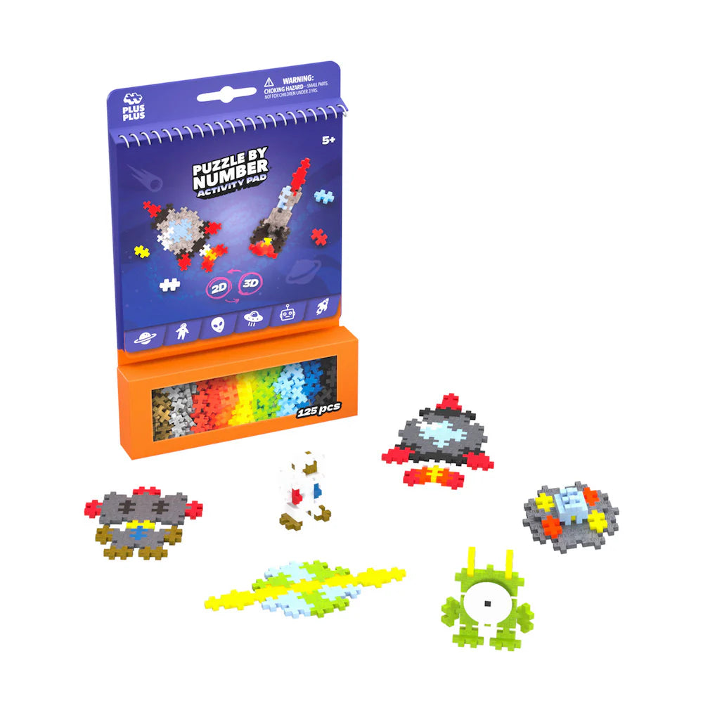 Puzzle By Number Activity Pad Space Plus Plus
