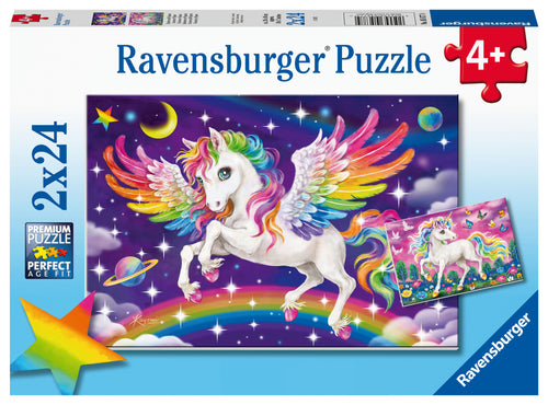 2 x 24 PC Unicorns & Pegasus Puzzle