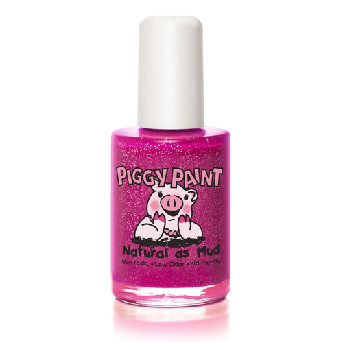 Glamour Girl Fuschia With Silver Glitter Nail Polish