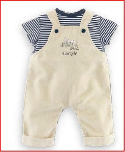 12" T-Shirt & Ecru Overalls