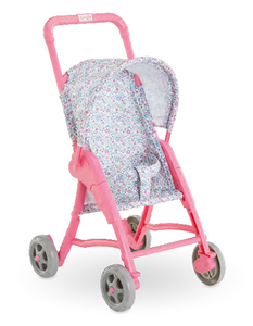 Pink Flowered Stroller