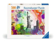 Load image into Gallery viewer, 500 PC New York Postcard Puzzle