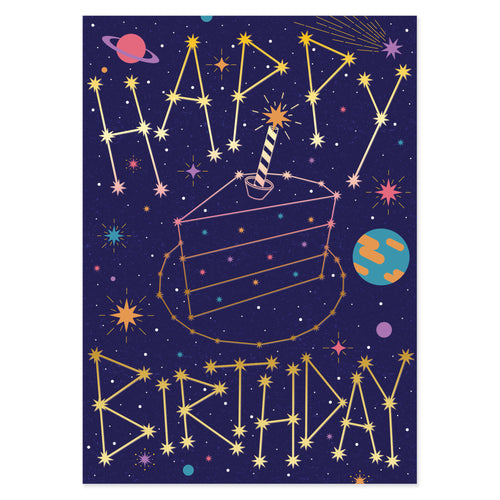 Galactic Happy Birthday Card