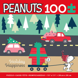 100 PC Peanuts Holiday Puzzles