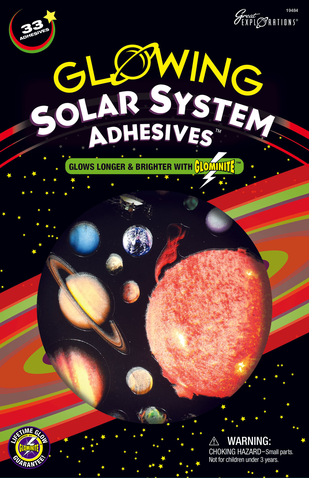 Glowing Solar System Adhesives