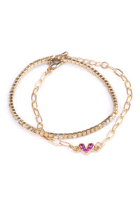 Boutique Chic Linked With Love Bracelets 2 Pieces