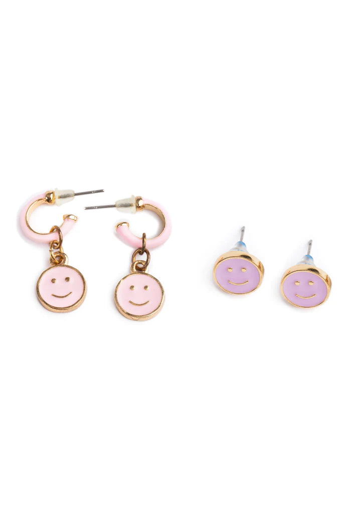 Boutique Chic All Smiles Earrings 2 Pairs
