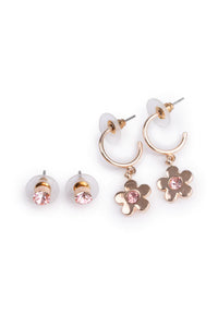 Boutique Chic Bejewelled Blooms Earrings 2 Pairs