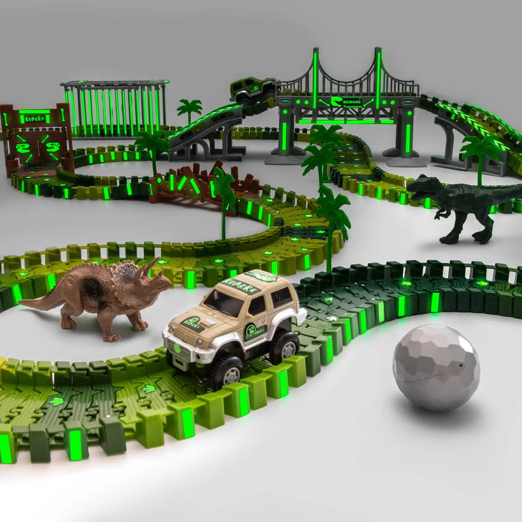 Glow in the dark car track set hotsell