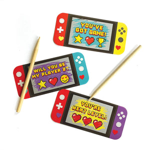 Video Game Scratch Off Valentines