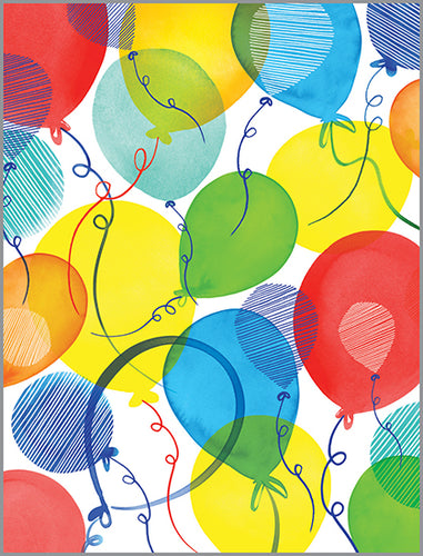 Flying Balloons Card