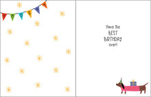 Load image into Gallery viewer, Dachshund Birthday Card