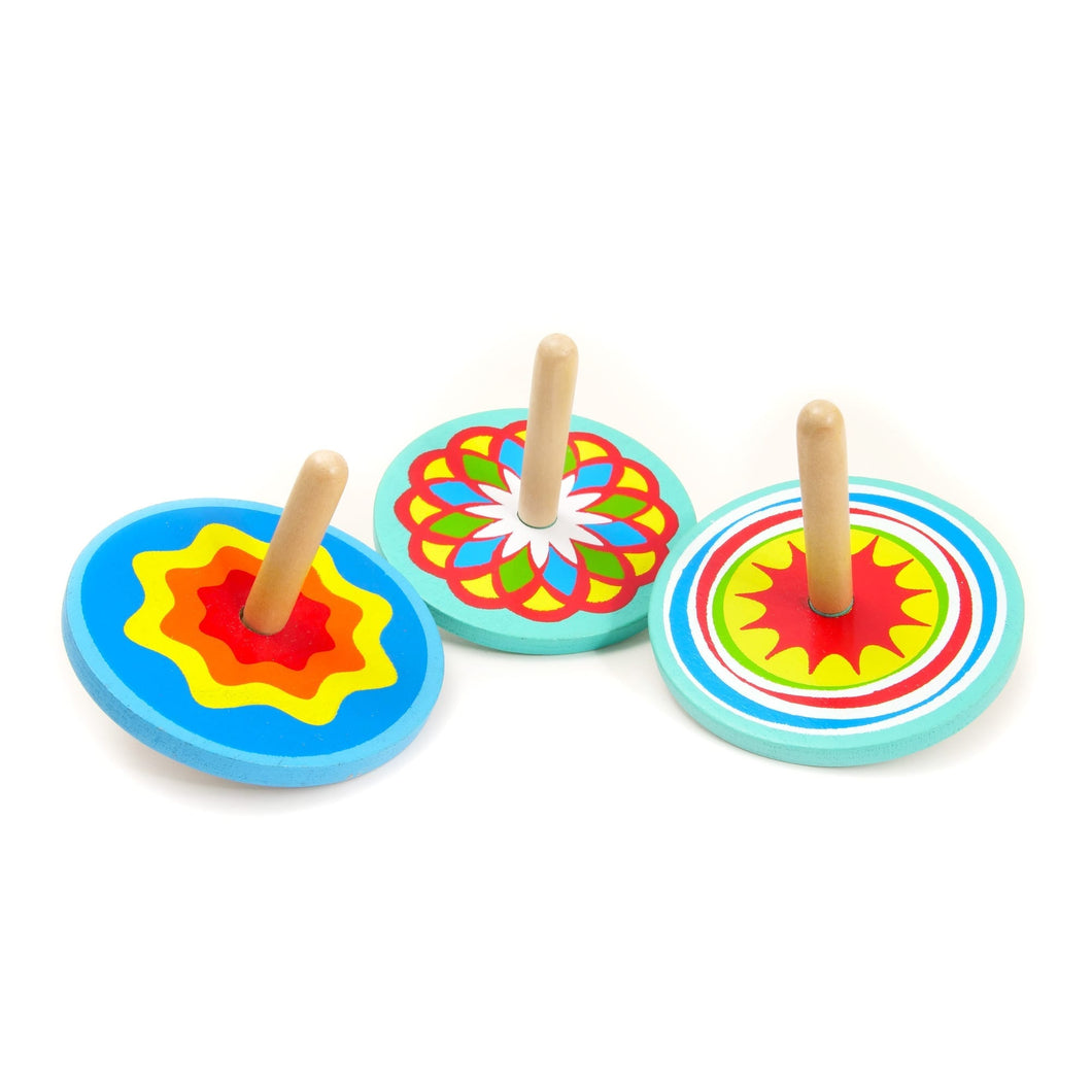 Colourful Wooden Spinning Top