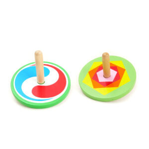Colourful Wooden Spinning Top