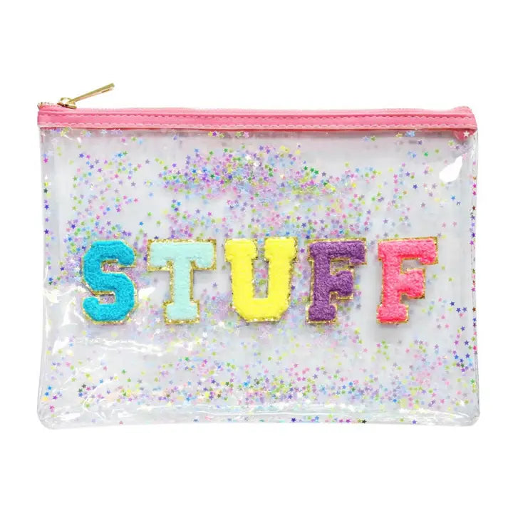 Varsity Confetti Clear Stuff Bag